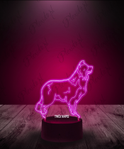 Lampka LED 3D Plexido Pies Border Collie - 3