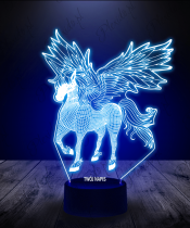 Lampka LED 3D Plexido Pegaz Magiczne Skrzydła - 1