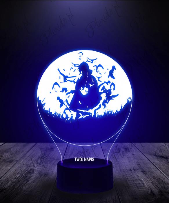 Lampka LED 3D Plexido Naruto Uzumaki Koło - 1