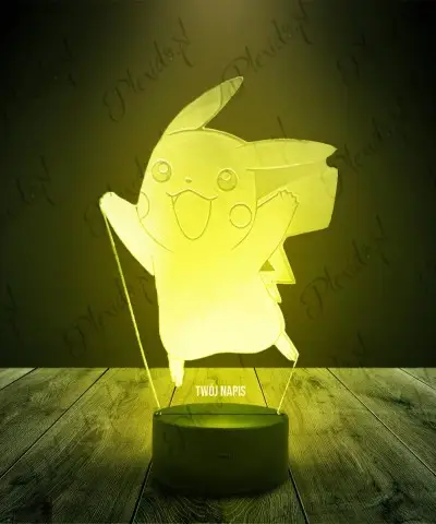 Lampka LED 3D Plexido Pikachu Pokemon