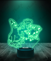 Lampka LED 3D Plexido Spongebob Patryk - 2