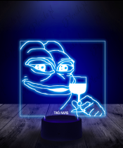 Lampka LED 3D Plexido Żaba Pepe Koneser Mem - 2