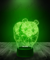 Lampka LED 3D Plexido Panda Geometryczna - 2