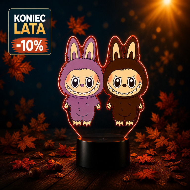 Lampka LED 3D Labubu — Koniec lata -10%