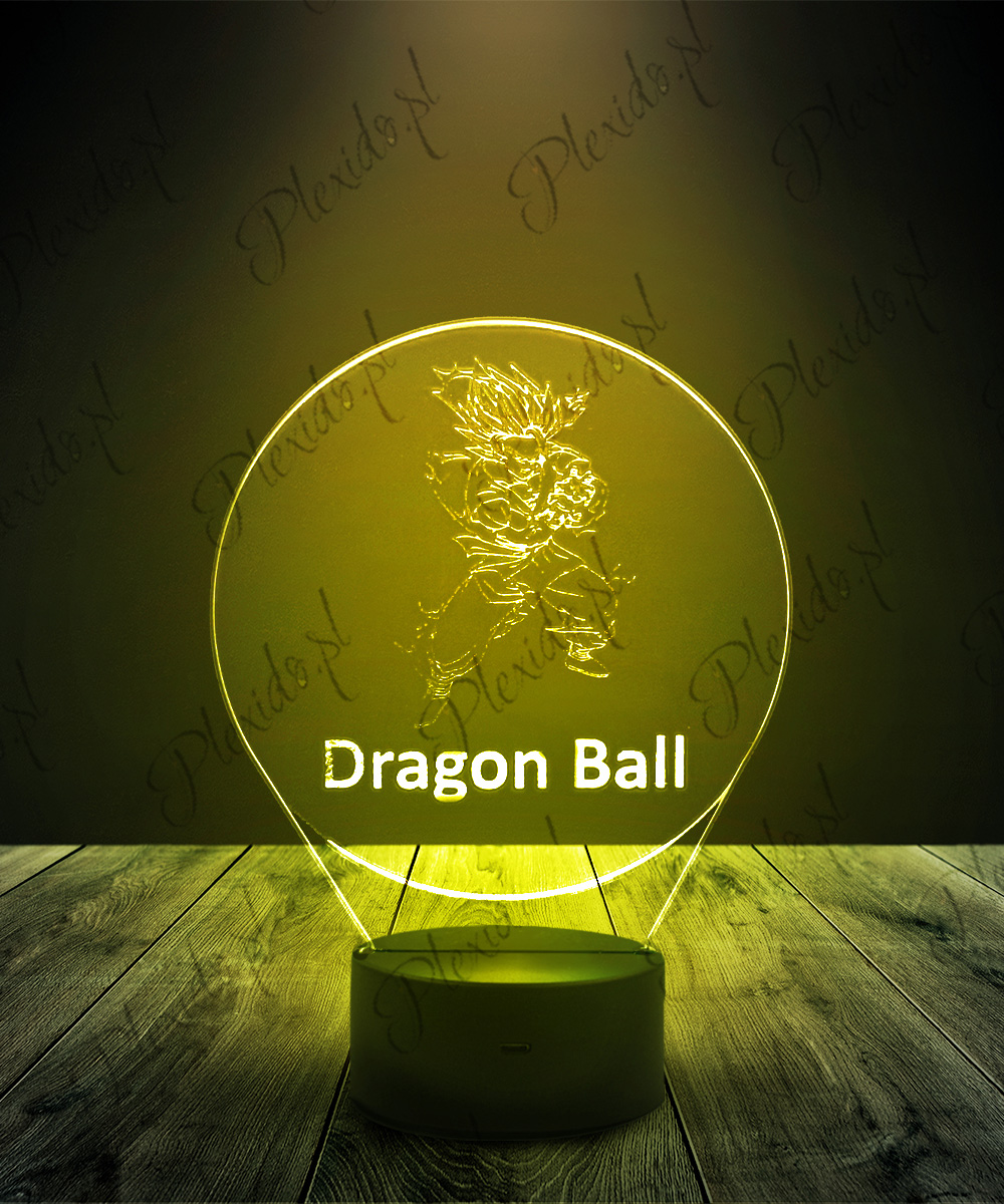 lampki led 3d anime dragon ball