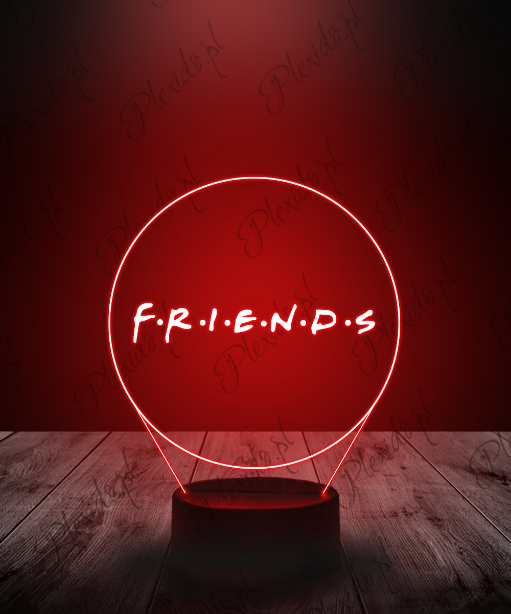 lampki led 3d seriale przyjaciele