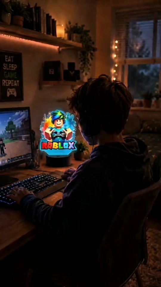 Lampka UV ROBLOX do pokoju gracza