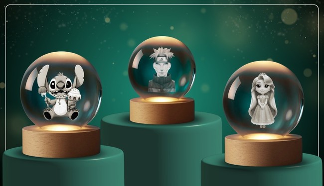 3D Crystal Balls