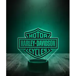Lampki LED 3D z motywem Harley-Davidson – ikona wolności i klasyki motoryzacji
