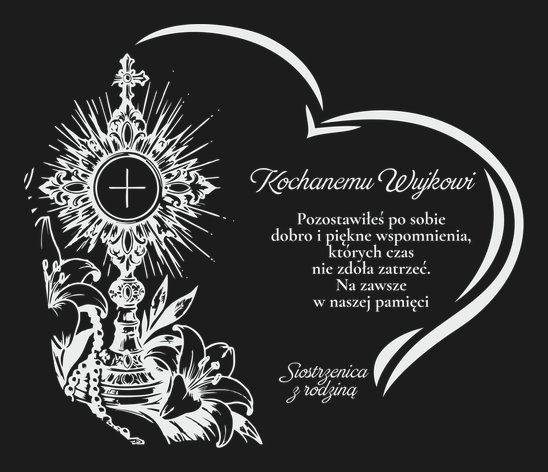 Hostia z kwiatami
