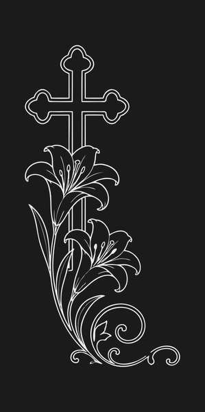Krzyż z liliami