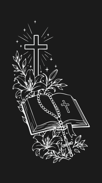 Biblia z krzyżem