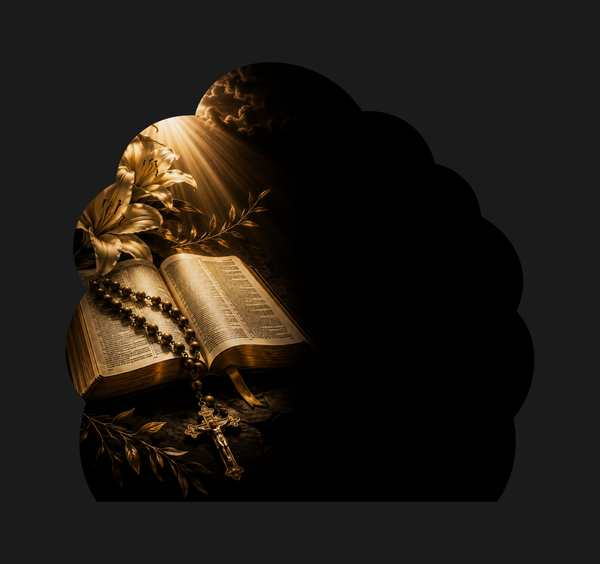 Biblia z krzyżem