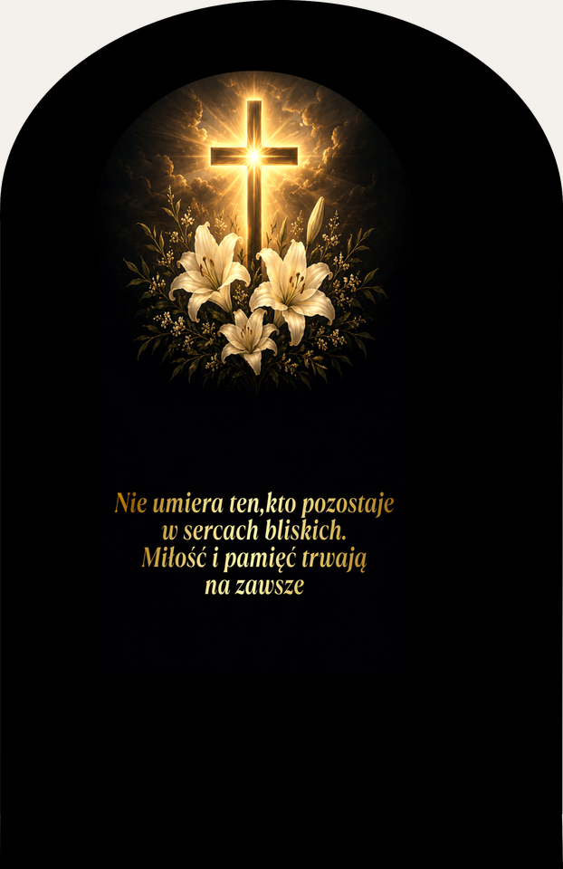 Znicz Tabliczka łuk UV