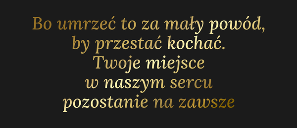 Od Kogo Dla Kogo Bo umrzeć to za mały powód, by…