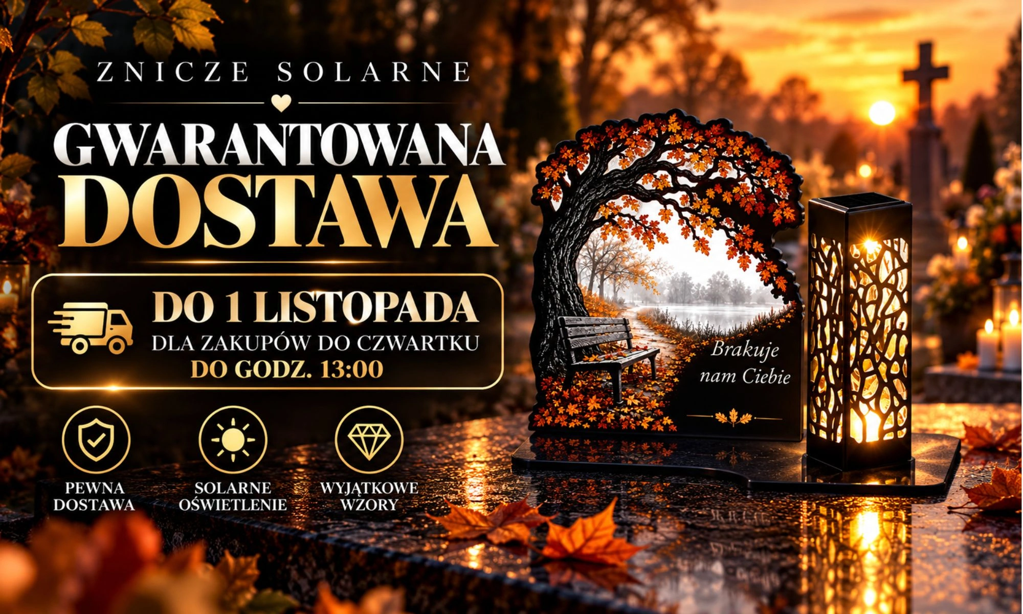 Personalizowane znicze solarne — stwórz swój znicz