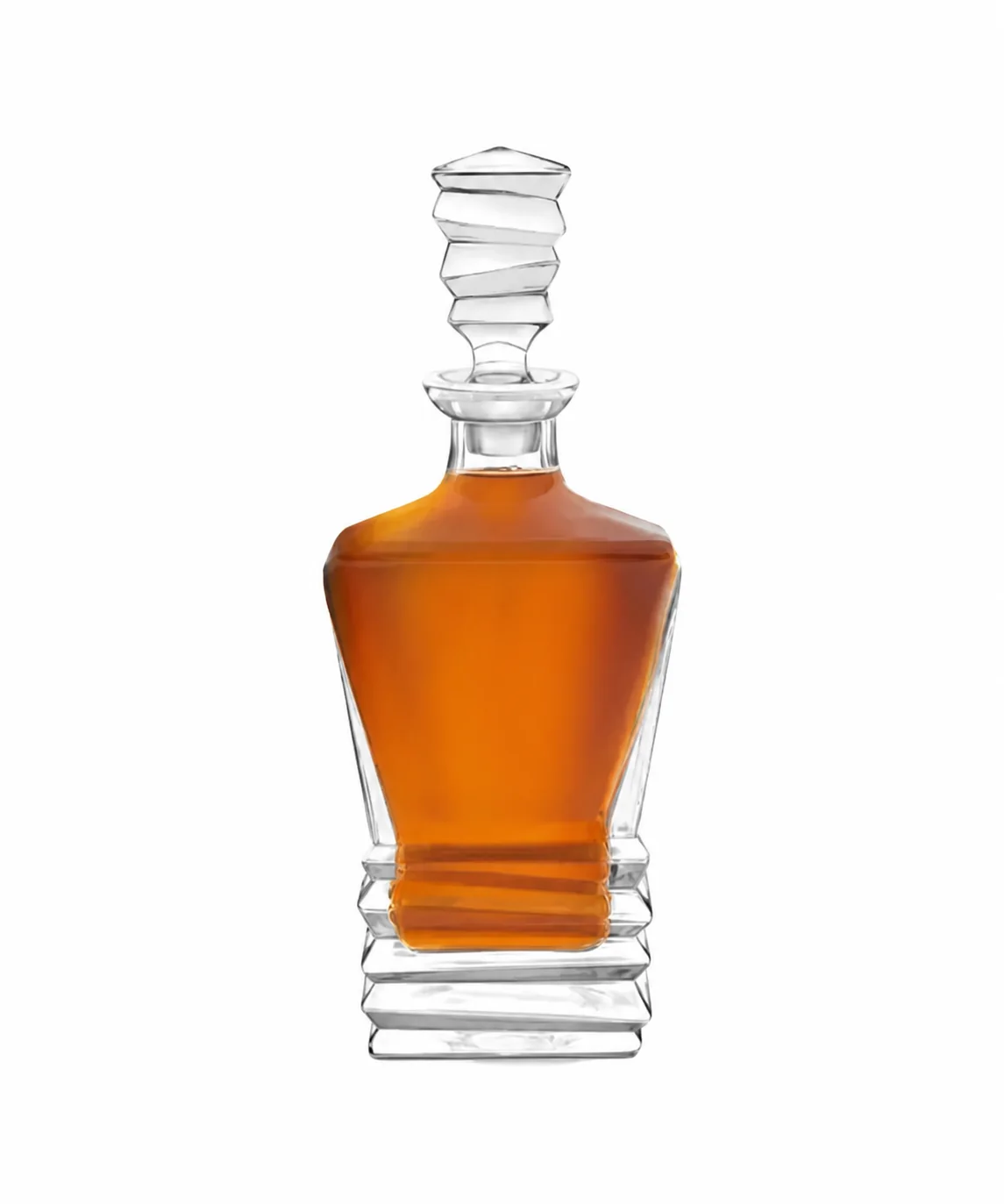 Podgląd produktu Whiskey Decanter with Engraving for a Gift Plexido Geometric