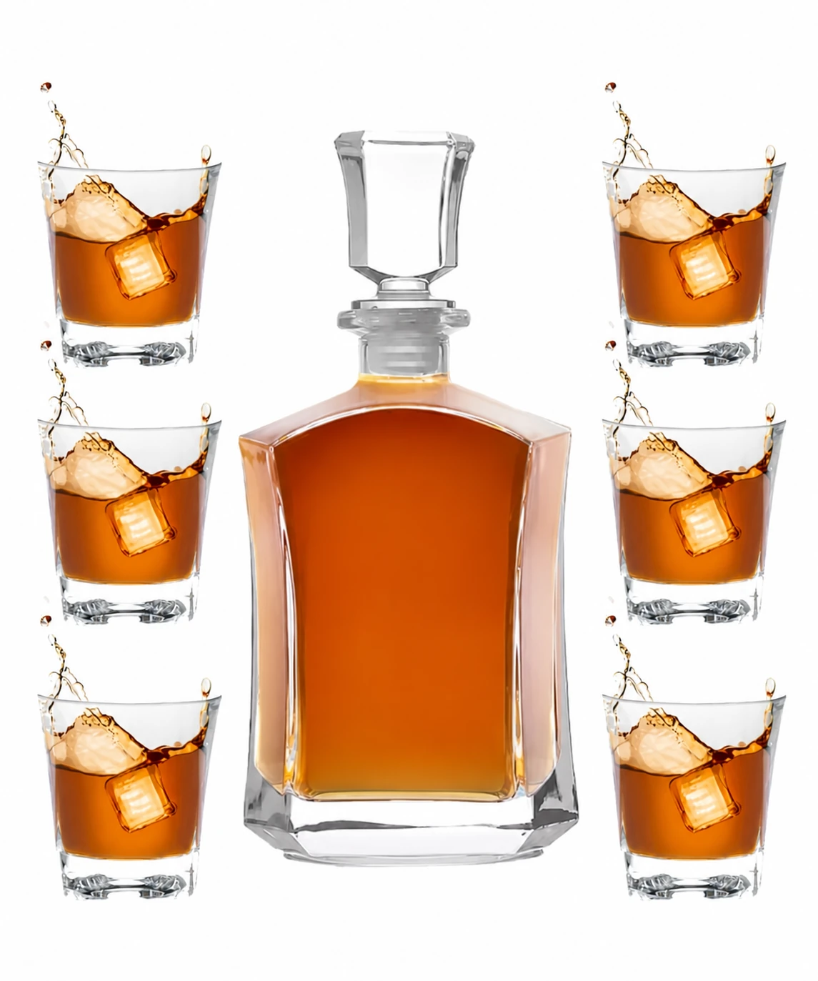 Podgląd produktu Whiskey Set Carafe + Glasses with Engraving Gift For Him
